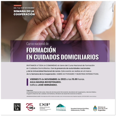 Cierre del Curso Nacional de Formación en Cuidados Domiciliarios
