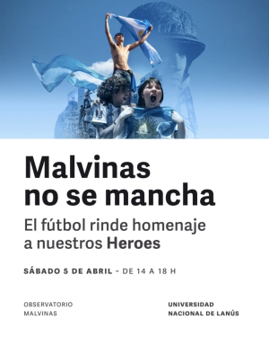 Homenaje a los héroes de Malvinas junto a clubes de la zona sur