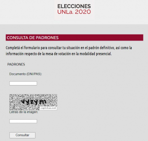 Elecciones UNLa - Ya se pueden consultar los padrones definitivos