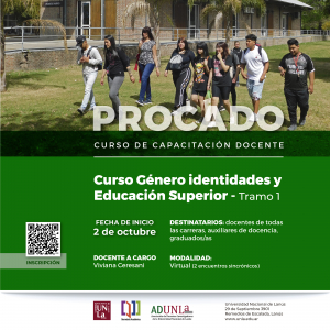 Capacitación en género para docentes y graduados