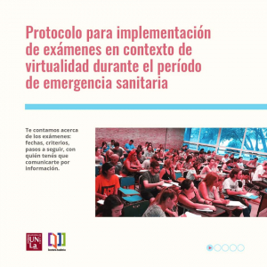 ¡Atención Estudiantes! Exámenes de octubre - Protocolo en contexto de virtualidad