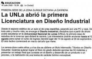 La UNLa abrió la primera Licenciatura en Diseño Industrial