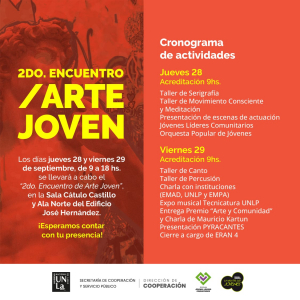 ¡Llega el 2° Encuentro de Arte Joven!