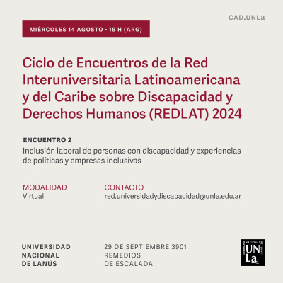 Nuevo encuentro de la REDLAT sobre discapacidad e inclusión laboral