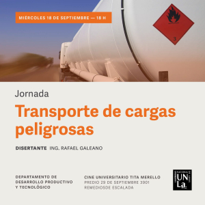 Jornada sobre el transporte de cargas peligrosas