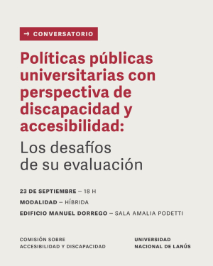 Conversatorio sobre pol&iacute;ticas p&uacute;blicas, discapacidad y accesibilidad