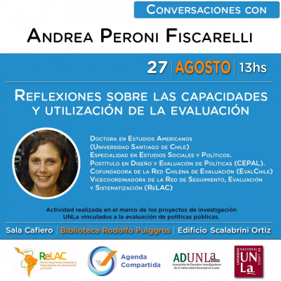Encuentro sobre capacidades y la utilización de la evaluación con Andrea Peroni Fiscarelli