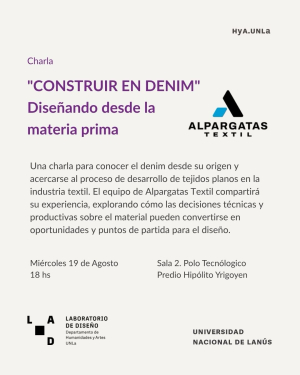 Charla "Construir en Denim" con referentes de Alpargatas Textil