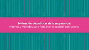 Reunión de trabajo sobre Evaluación de Políticas de Transparencia