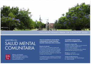 Extienden preinscripción para la Maestría en Salud Mental Comunitaria