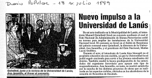 Nuevo impulso a la Universidad de Lanús