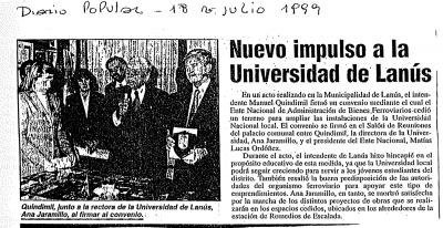 Nuevo impulso a la Universidad de Lanús