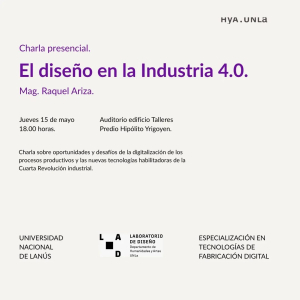 Charla sobre el diseño en la Industria 4.0