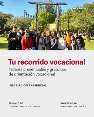 Anotate en los Talleres de Orientación Vocacional
