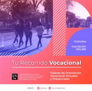 ¡Venite a los talleres de Orientación Vocacional!