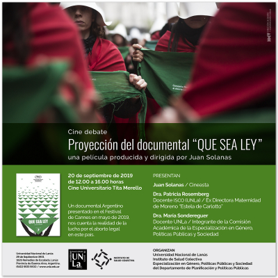 Proyección documental en la UNLa 