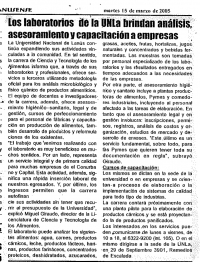 Los laboratorios de la UNLa brindan análisis, asesoramiento y capacitación a empresas