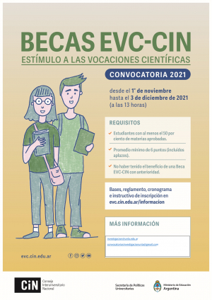 Becas de Estímulo a las Vocaciones Científicas - Convocatoria 2021