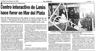 Centro Interactivo de Lan&uacute;s hace furor en Mar del Plata