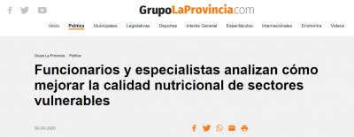 Funcionarios y especialistas analizan cómo mejorar la calidad nutricional de sectores vulnerables