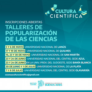 Sumate a los talleres de &quot;Popularización de las ciencias a través del humor&quot;