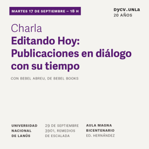 Charla de Bebel Abreu sobre el proceso de edición de publicaciones