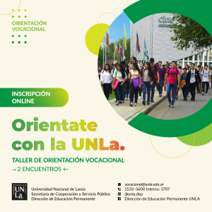 Sumate al nuevo taller de orientación vocacional