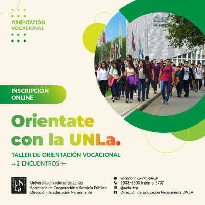 Sumate al nuevo taller de orientación vocacional