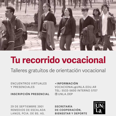 Sumate a nuestros Talleres de Orientación Vocacional