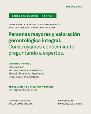 Clase sobre modelos sociosanitarios para la atenci&oacute;n de personas mayores