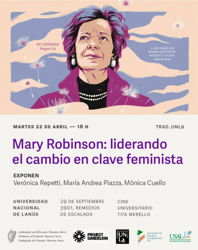 Invitamos a la proyección del film &quot;Mary Robinson: Liderando el cambio en clave feminista&quot;