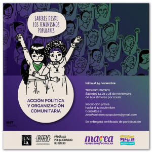 Sumate a los encuentros sobre saberes y feminismos populares