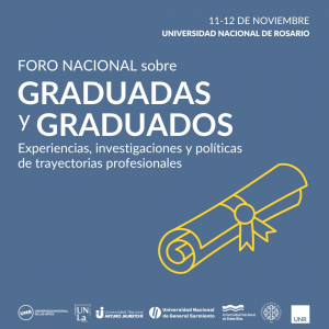 Se viene el 1er Foro Nacional sobre graduadas y graduados