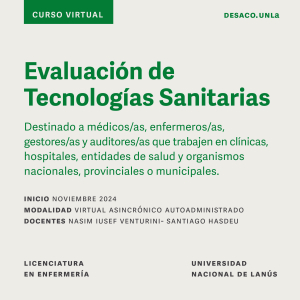Curso virtual sobre Evaluación de Tecnologías Sanitarias