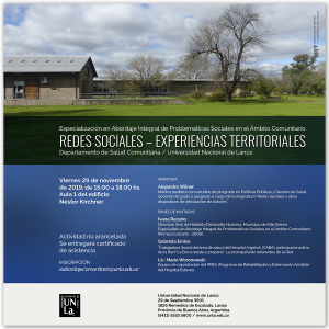 Charla sobre redes sociales y experiencias territoriales