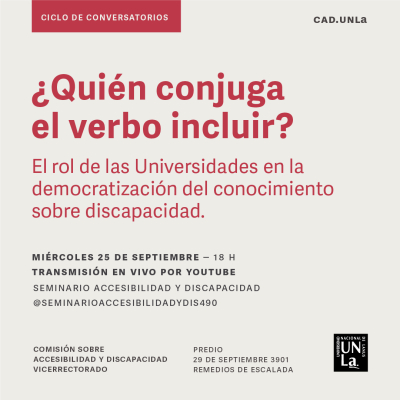 Conversatorio sobre el rol de las universidades y la democratización del conocimiento sobre discapacidad