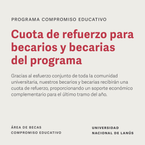 Cuota de refuerzo del Programa Compromiso Educativo