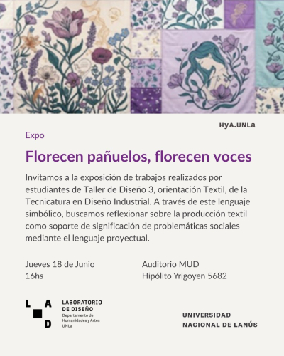 Invitamos a la expo "Florecen pa&ntilde;uelos, florecen voces"