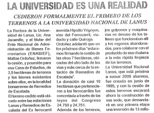 Lanús está de fiesta: la Universidad es una realidad
