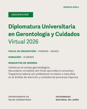 Diplomatura Universitaria en Gerontolog&iacute;a y Cuidado