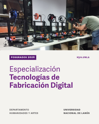 Preinscripci&oacute;n para la Especializaci&oacute;n en Tecnolog&iacute;as de Fabricaci&oacute;n Digital