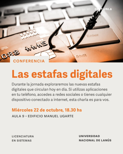 Charla sobre estafas digitales