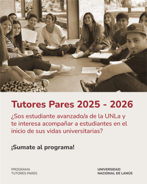 ¡Sumate al programa Tutores Pares!