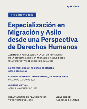 Especialización en migración y asilo desde una perspectiva de derechos humanos