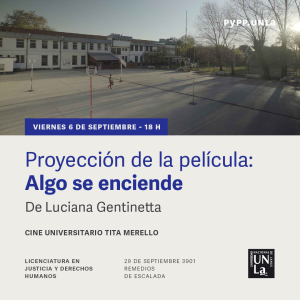 Cine debate de la mano de la película &quot;Algo se enciende&quot; de Luciana Gentinetta