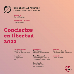 Concierto de nuestra Orquesta de Cámara en el Templo Libertad