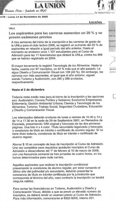 Los aspirantes para las carreras aumentan un 20% y se prevén  exámenes previos