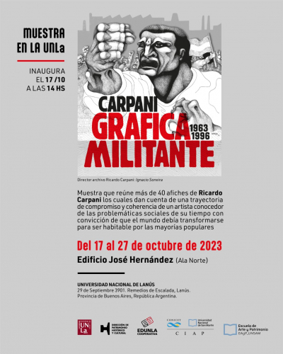 Llega la muestra &quot;Carpani. Gráfica militante&quot; a la UNLa