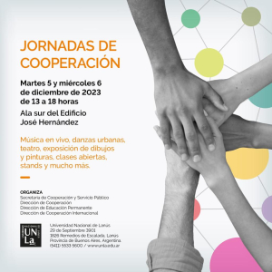 ¡Venite a las Jornadas de Cooperación!