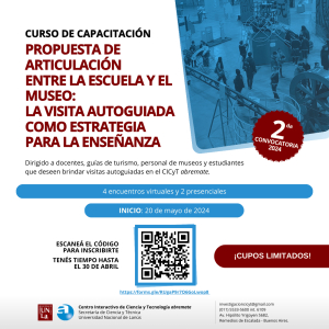 Curso de capacitación sobre museos y visitas autoguiadas
